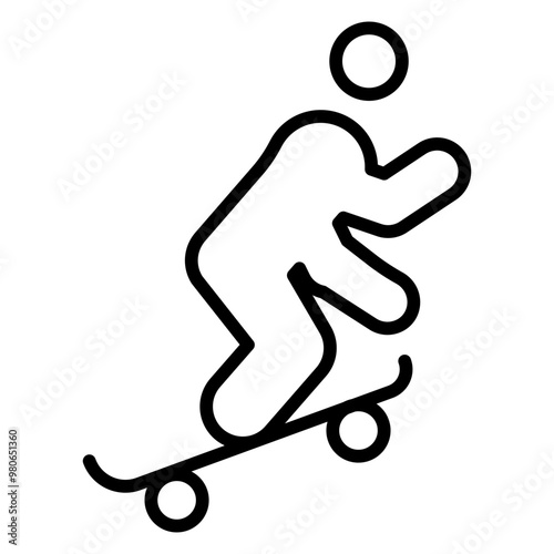 Longboarding icon style