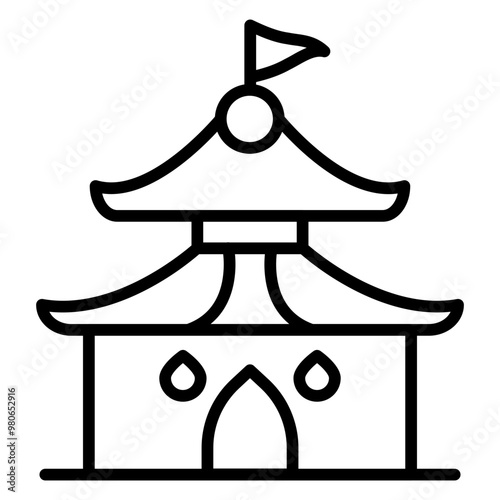 Temple icon style