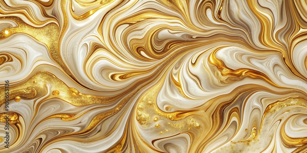 Mesmerizing liquid marble background featuring luxurious gold hues, swirls, and shimmering patterns, evoking opulence, elegance, and sophistication, perfect for high-end design projects. Mesmerizing liquid marble background featuring luxurious gold hues, swirls, and shimmering patterns, evoking opulence, elegance, and sophistication, perfect for high-end design projects.