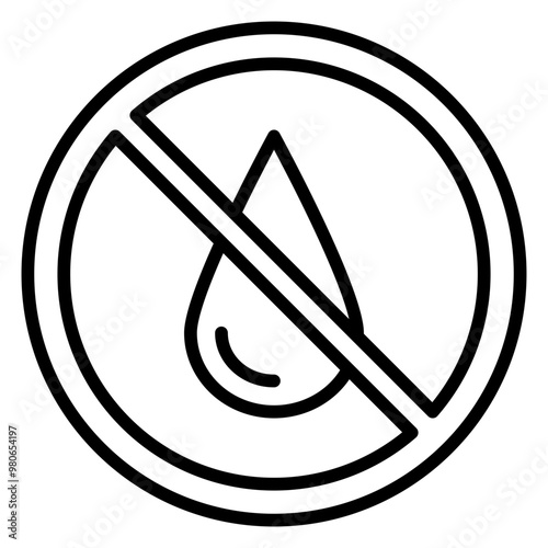 No Water icon style