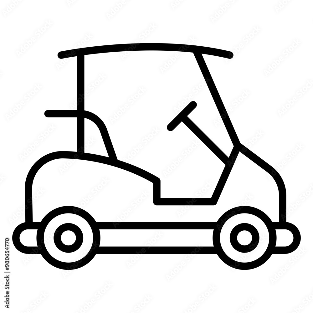 Golf Buggy icon style Golf Buggy icon style