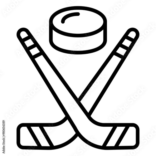 Ice Hockey icon style