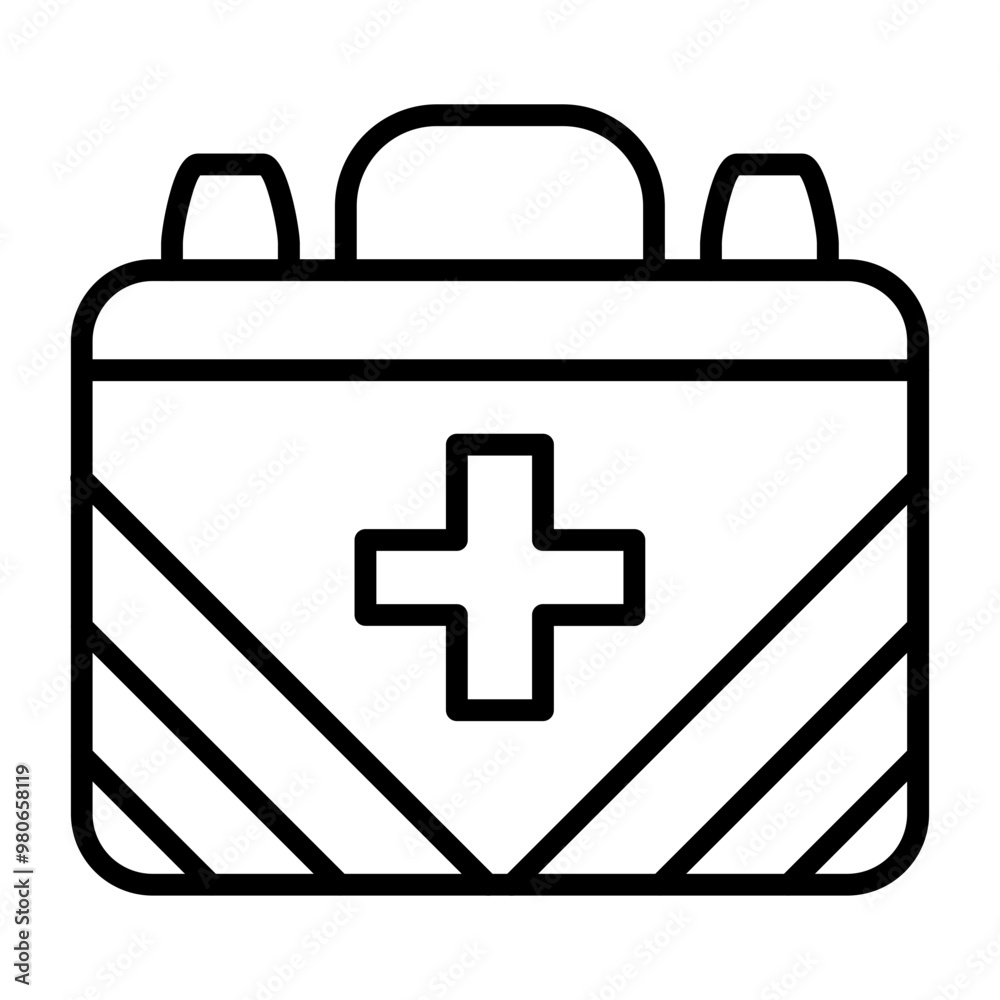 Obraz premium First Aid Kit icon style