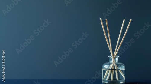 Elegant Reed Diffusers on Navy Blue