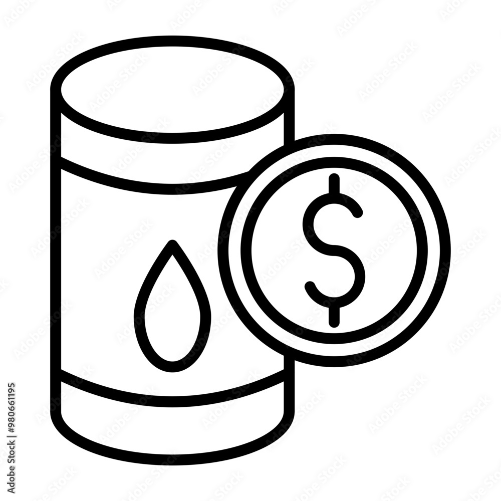 Oil Gold icon style
