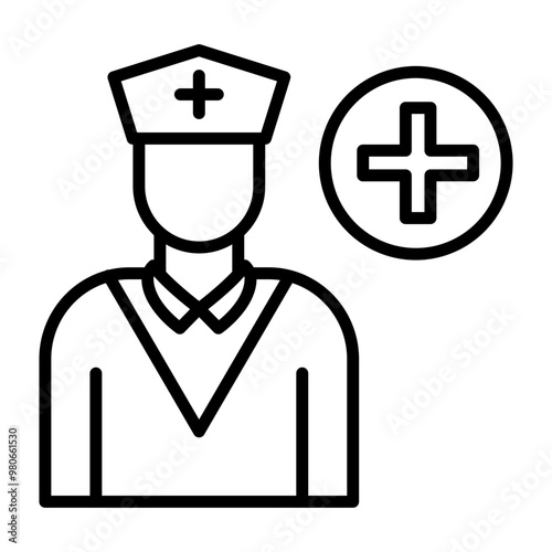 Caregiver Male icon style