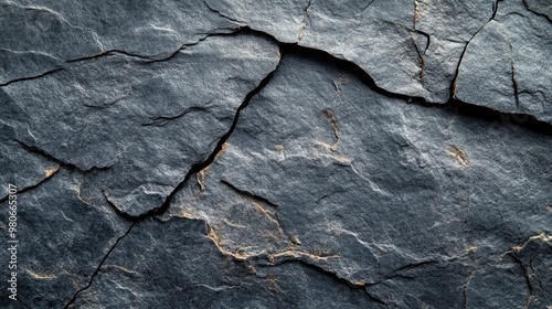 A textured dark gray stone surface with visible grains and cracks, creating a rough and natural backdrop.