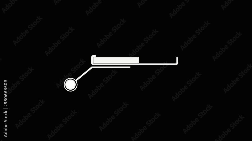 Progress load bar. Indicator of status download. Graphic icons of interface. Neon buttons of speed of upload. white color loading bar on black background. Progress load bar. Indicator of status download. Graphic icons of interface. Neon buttons of speed of upload. white color loading bar on black background.