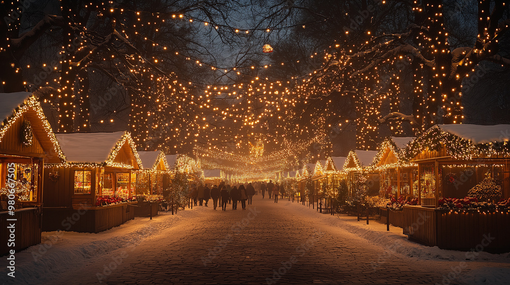the holiday season in a city. Beautiful Christmas fair in the old town the holiday season in a city. Beautiful Christmas fair in the old town