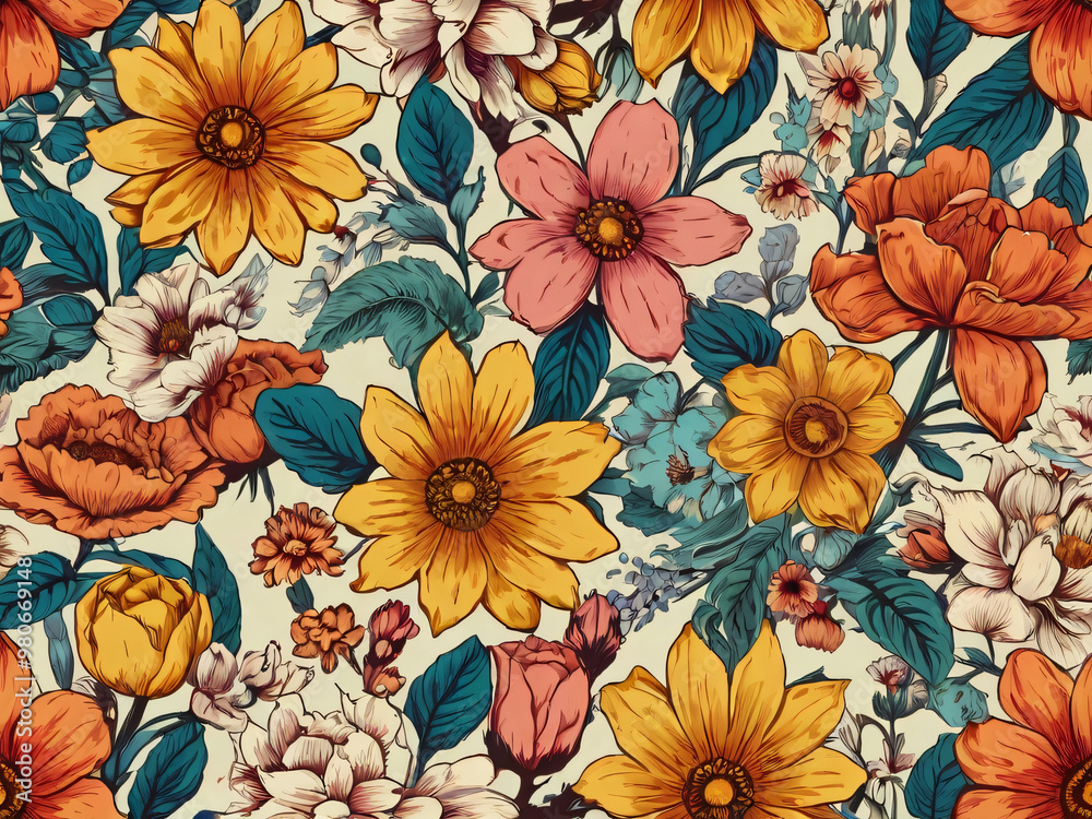 floral seamless pattern floral seamless pattern