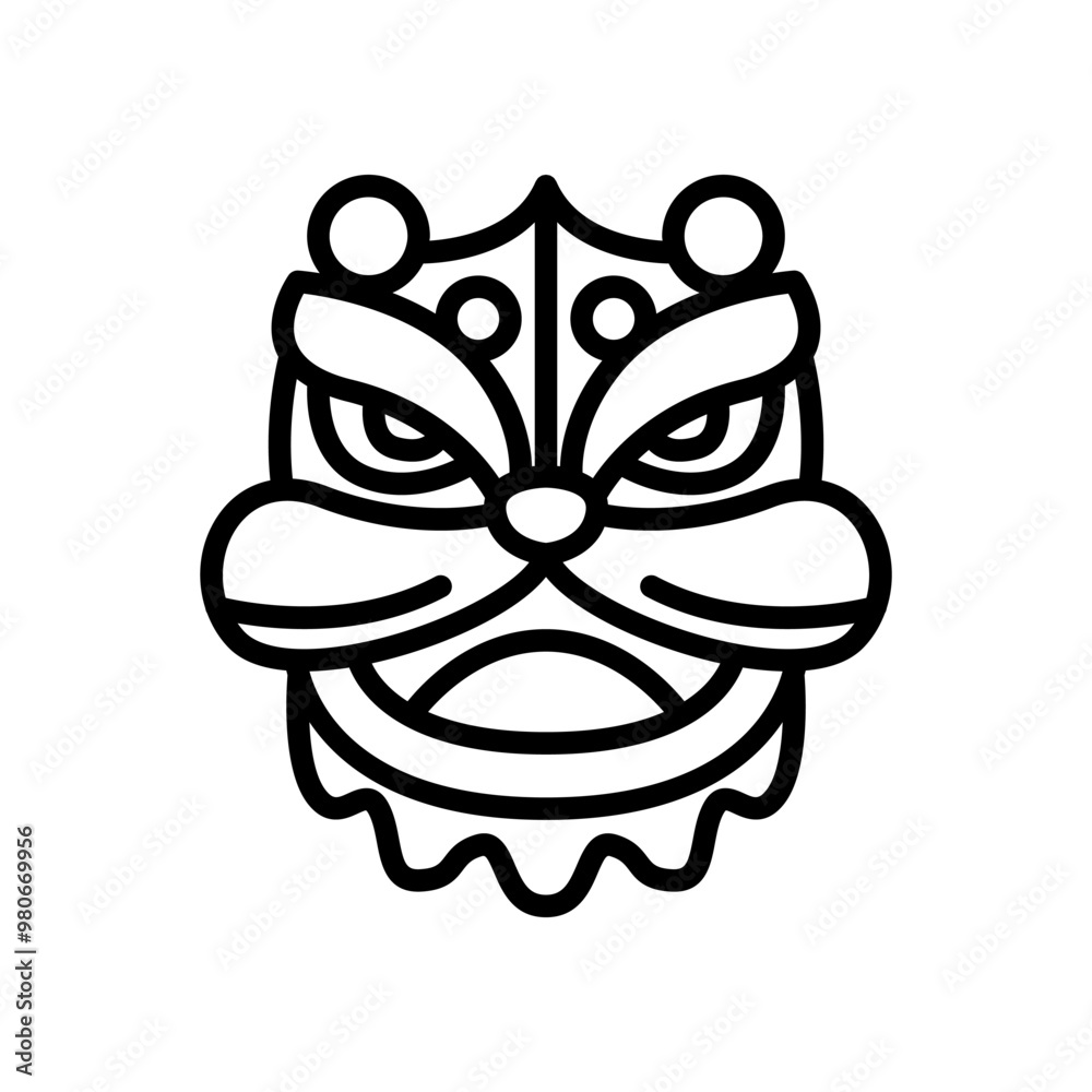 Lion dance icon Lion dance icon