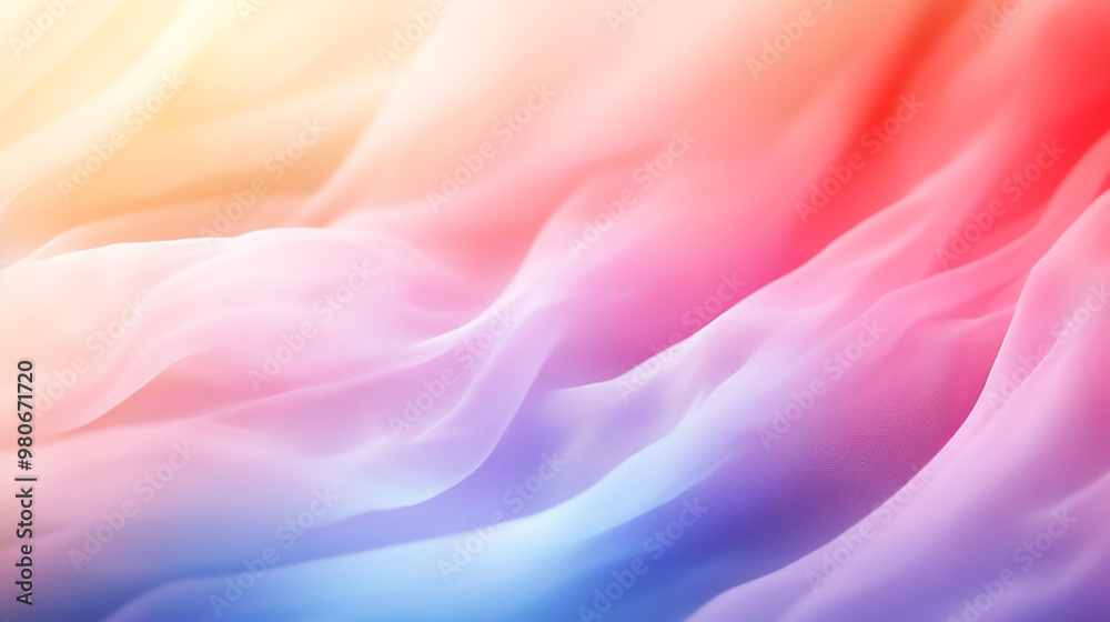 Obraz premium A pink and orange fabric with a flowy