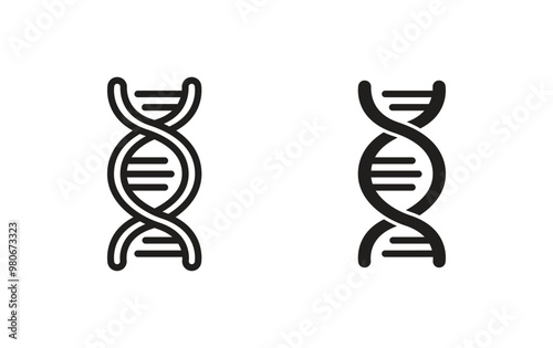 Dna icon, Dna sign vector