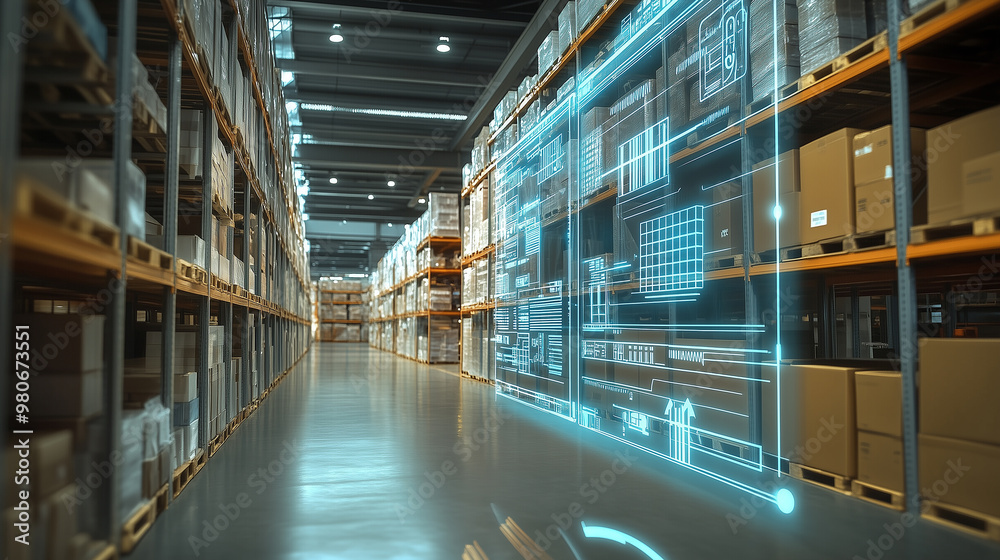 a modern shipment tracking system in a warehouse through virtual technology system a modern shipment tracking system in a warehouse through virtual technology system