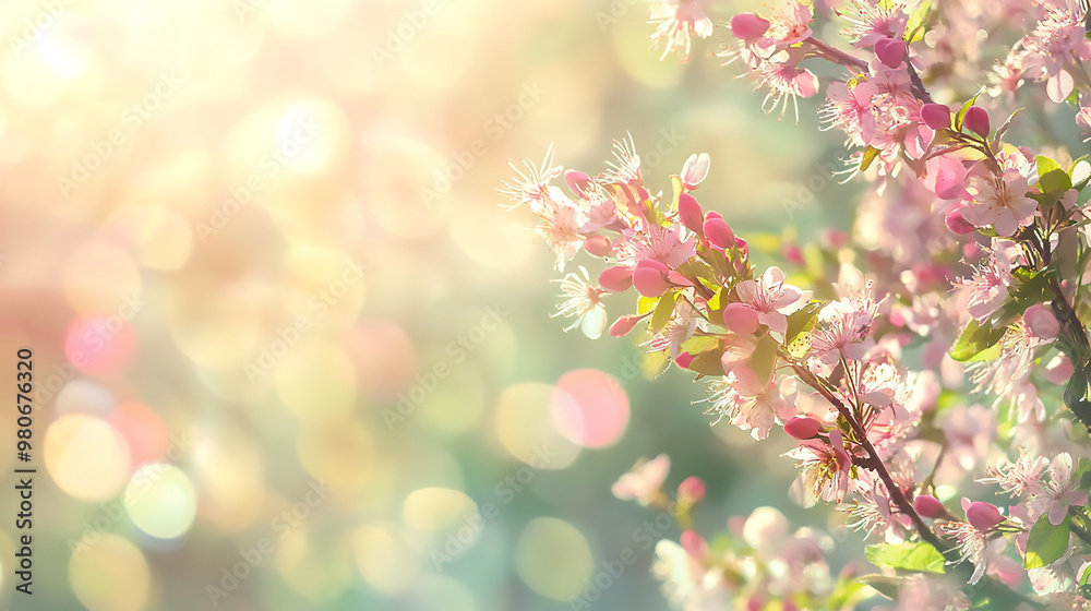 Springtime blurred focus, festive backdrop picture Springtime blurred focus, festive backdrop picture
