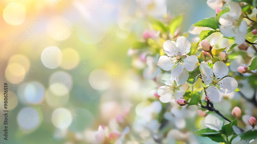 Springtime blurred focus, festive backdrop picture Springtime blurred focus, festive backdrop picture