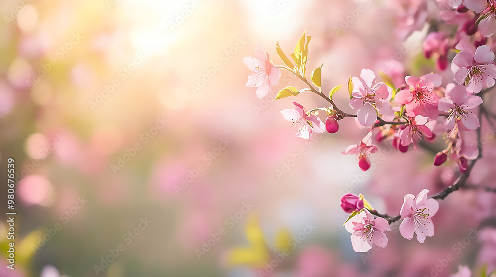 Springtime blurred focus, festive backdrop picture Springtime blurred focus, festive backdrop picture