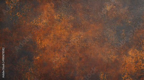 Abstract Rusty Metal Texture Background With Orange and Brown Tones