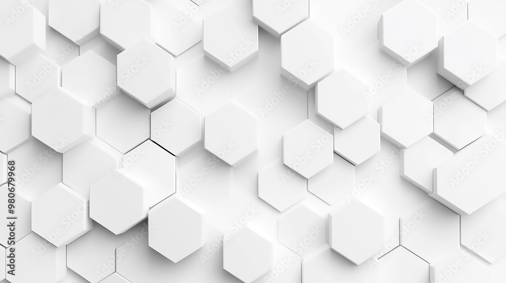 Abstract white honeycomb pattern background. Abstract white honeycomb pattern background.