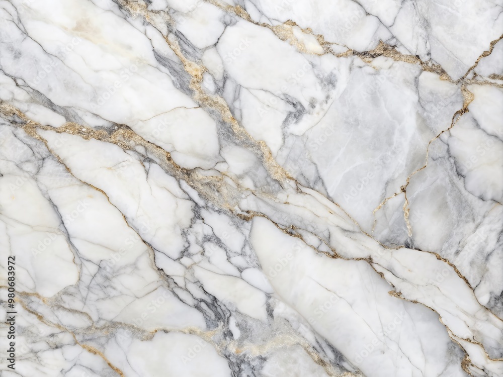 Luxurious white marble with prominent grey veining patterns creates a sophisticated and elegant background texture, perfect for design and visual projects. Luxurious white marble with prominent grey veining patterns creates a sophisticated and elegant background texture, perfect for design and visual projects.