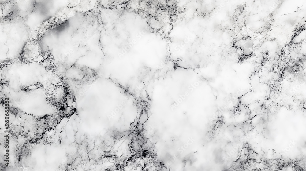 Fototapeta premium Background with Delicate Grey Veins and Polished Surface Elegant White Marble Texture