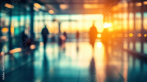 Wallpaper Mural Dynamic and Busy Blurred Background Capturing the Essence of an Airport Experience for Use in Travel Related Content Torontodigital.ca