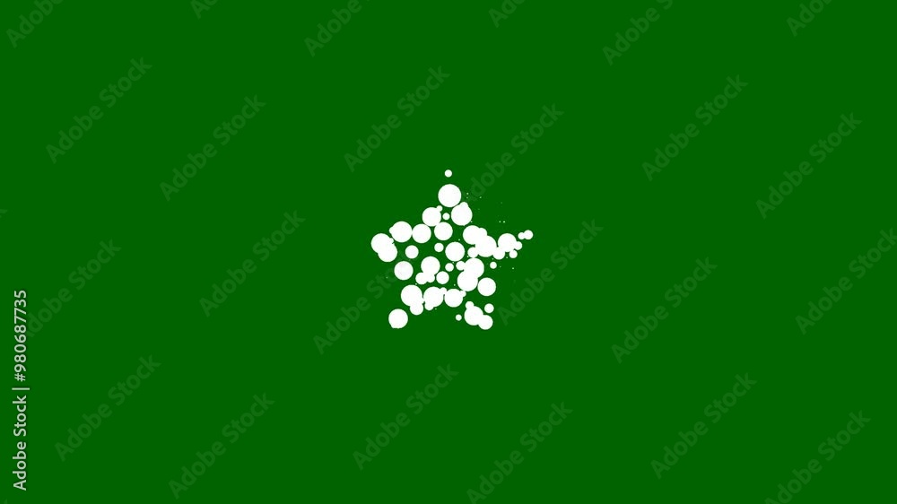 Shape morphing on green screen background - 4K video. Waiting process. 4K video footage with alpha channel transparency. Website loader. Colorful loading