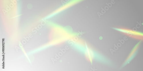 Multicolored light effect and zigzag ribbons falling from above on streamer, tinsel vector