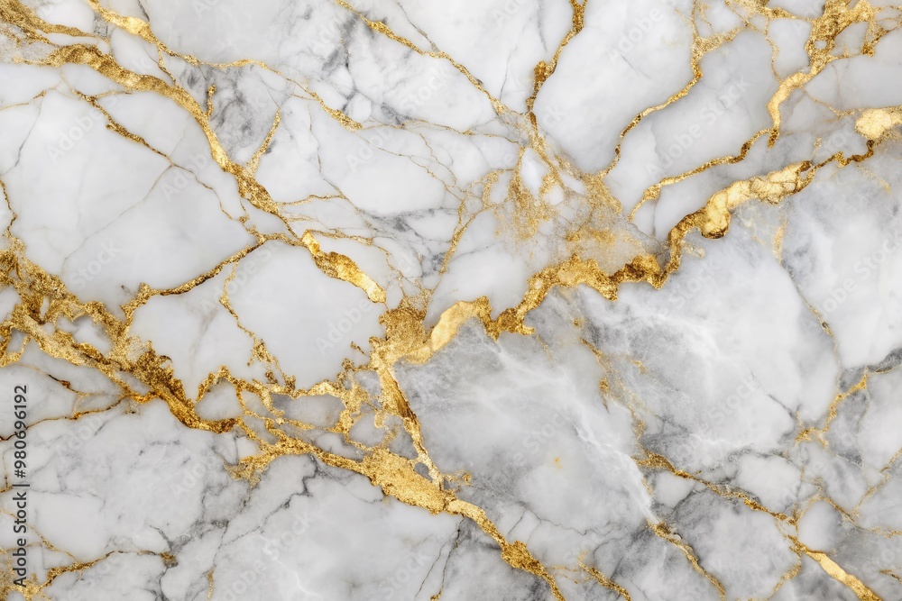 Luxurious white marble stone texture featuring intricate gold and gray veins, perfect for backgrounds, designs, and architectural elements with elegant sophisticated feel. Luxurious white marble stone texture featuring intricate gold and gray veins, perfect for backgrounds, designs, and architectural elements with elegant sophisticated feel.