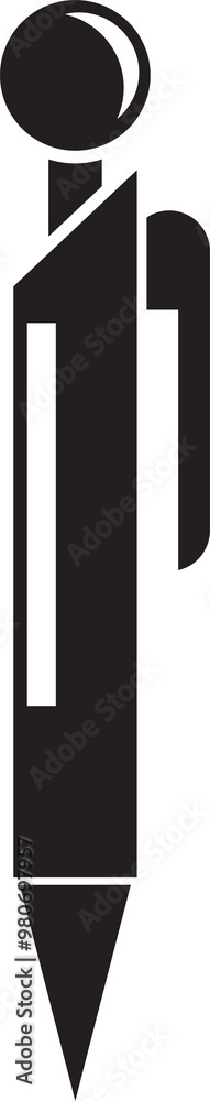 Pen Glyph Icon Pen Glyph Icon