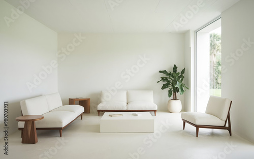 modern living room with sofa