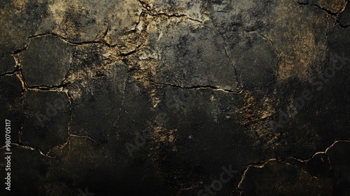 Dark and dusty grunge texture with cracked, rough surfaces creating a gritty and vintage backdrop.