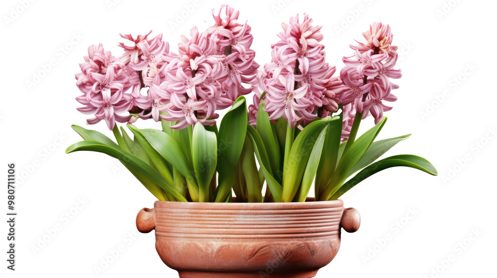 pink hyacinth in a pot pink hyacinth in a pot