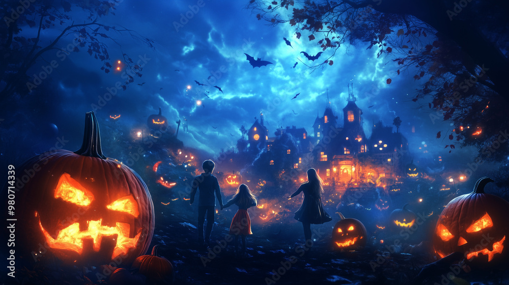 Halloween is a time for dressing up in costumes and collecting candy Halloween is a time for dressing up in costumes and collecting candy