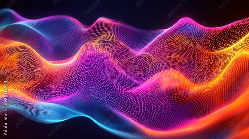 3D rendering of ribbons and silk 3D rendering of ribbons and silk