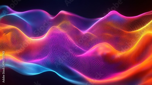 3D rendering of ribbons and silk