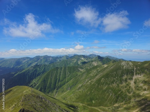 landscape in summer Romania Fagaras 