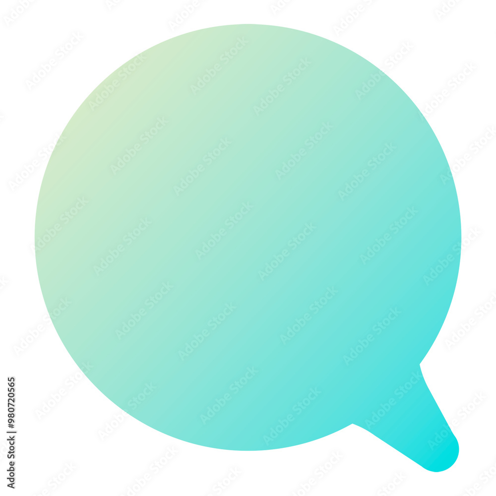 Color gradient png sticker, flat graphic speech bubble simple shape design, transparent background Color gradient png sticker, flat graphic speech bubble simple shape design, transparent background