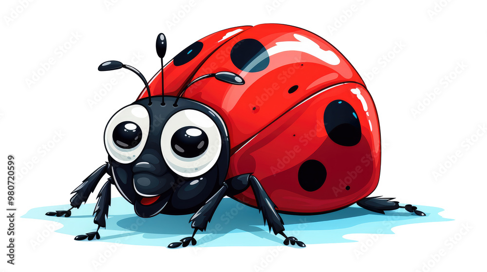 Obraz premium ladybug on white background