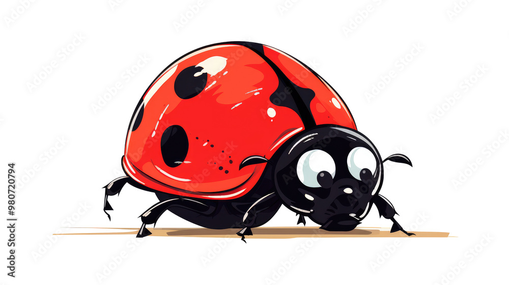 Obraz premium ladybug on white background