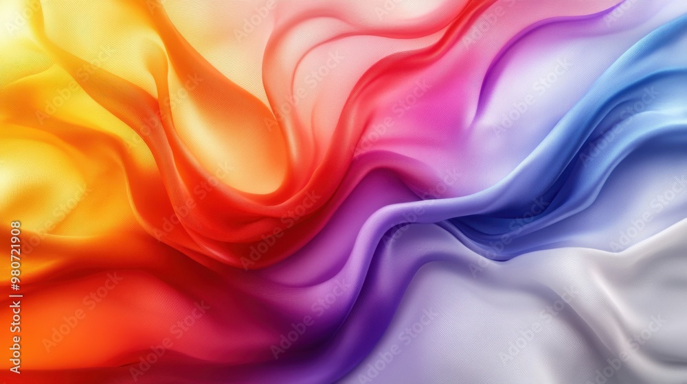 3D rendering of ribbons and silk 3D rendering of ribbons and silk