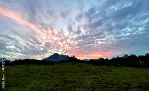 Beautiful cotton candy sky