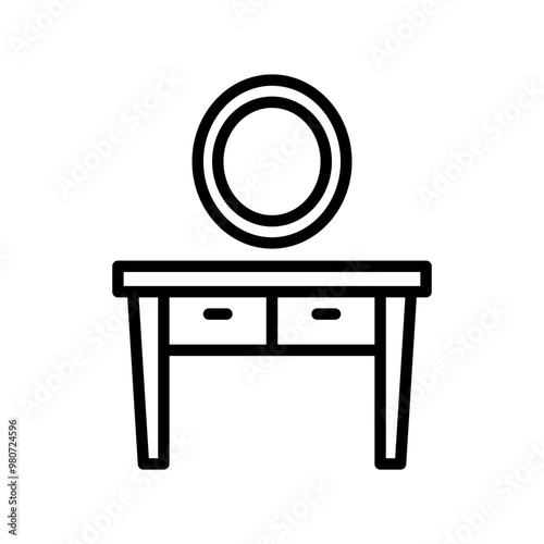 Dressing table icon