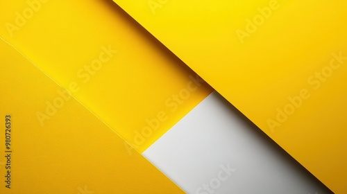 Vibrant abstract design featuring bold yellow and white geometric shapes showcasing modern aesthetics and creativity.