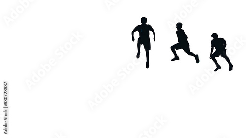 football silhouettes