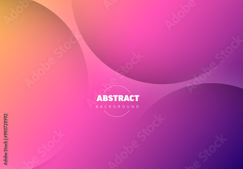 Abstract pink purple background made from three relief circles with place for your text