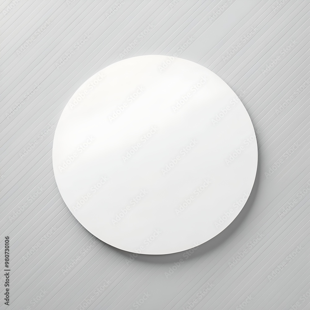 circular design with a clean, white surface. The circle is centered against a light gray, diagonally striped background, creating a subtle contrast. circular design with a clean, white surface. The circle is centered against a light gray, diagonally striped background, creating a subtle contrast.