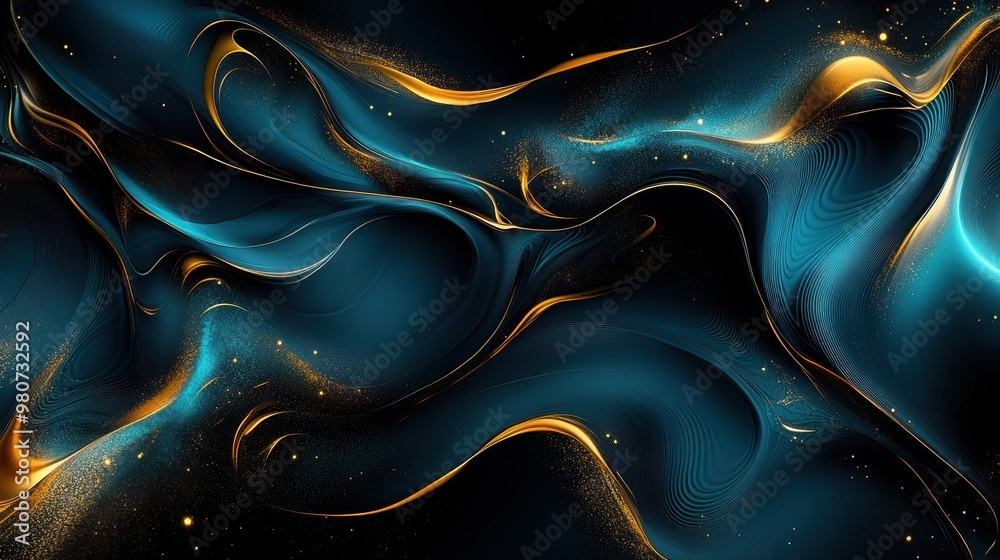 Obraz premium Flowing liquid petroleum