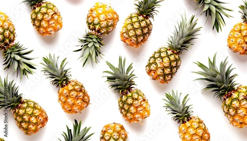 Pineapple isolated on white background