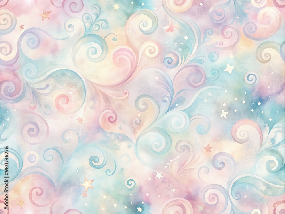 Soft, dreamy watercolor background blends gentle pastel hues in a seamless, abstract pattern of gentle swirls and subtle textures, evoking a sense of calming elegance. Soft, dreamy watercolor background blends gentle pastel hues in a seamless, abstract pattern of gentle swirls and subtle textures, evoking a sense of calming elegance.